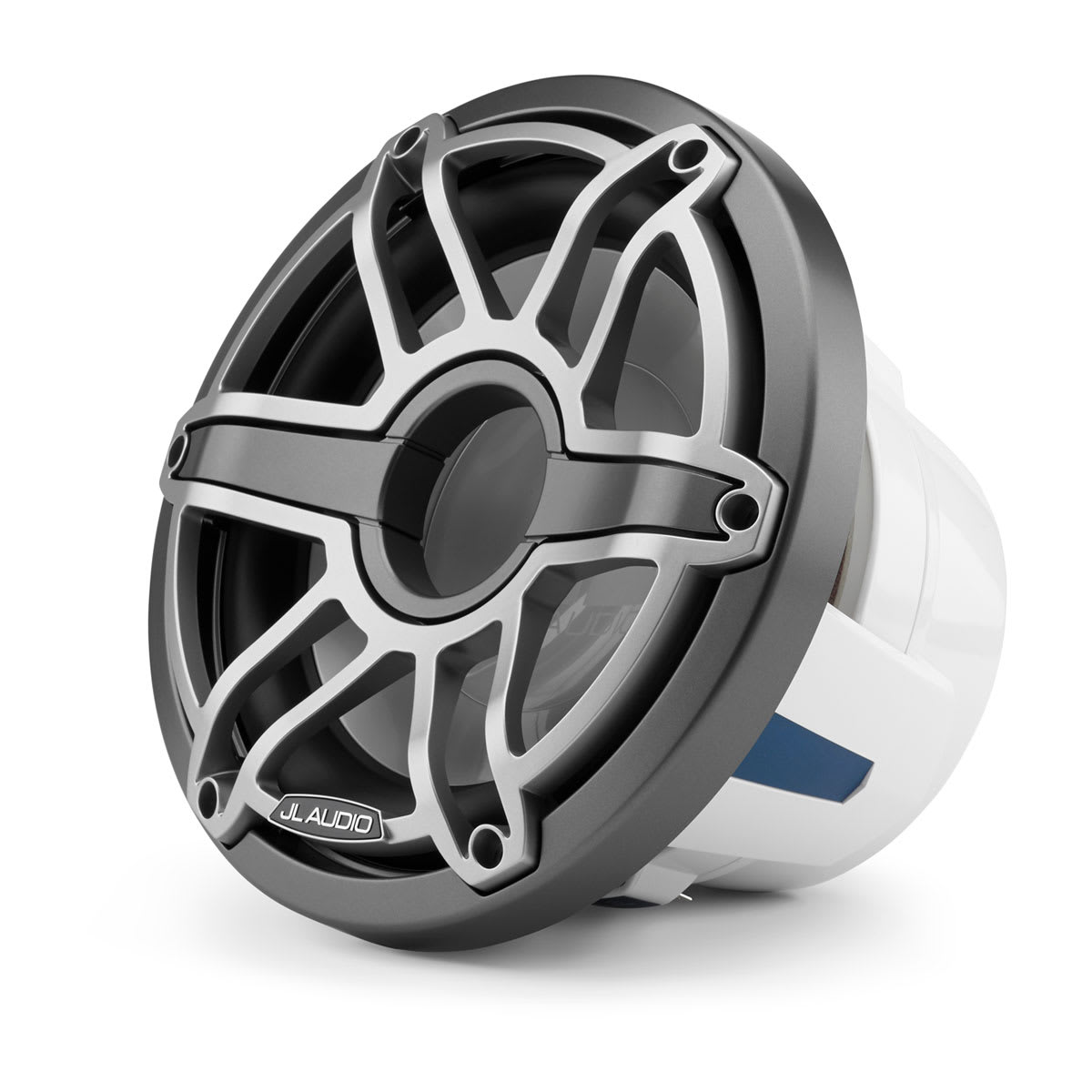 JL Audio® M6 Marine Subwoofer 10" with Titanium Sport Grille (M6-10W-S-GmTi-4) - Image 3