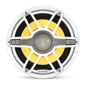JL Audio® M6 Marine Subwoofer 10" with LED and White Sport Grille (M6-10W-S-GwGw-i-4)