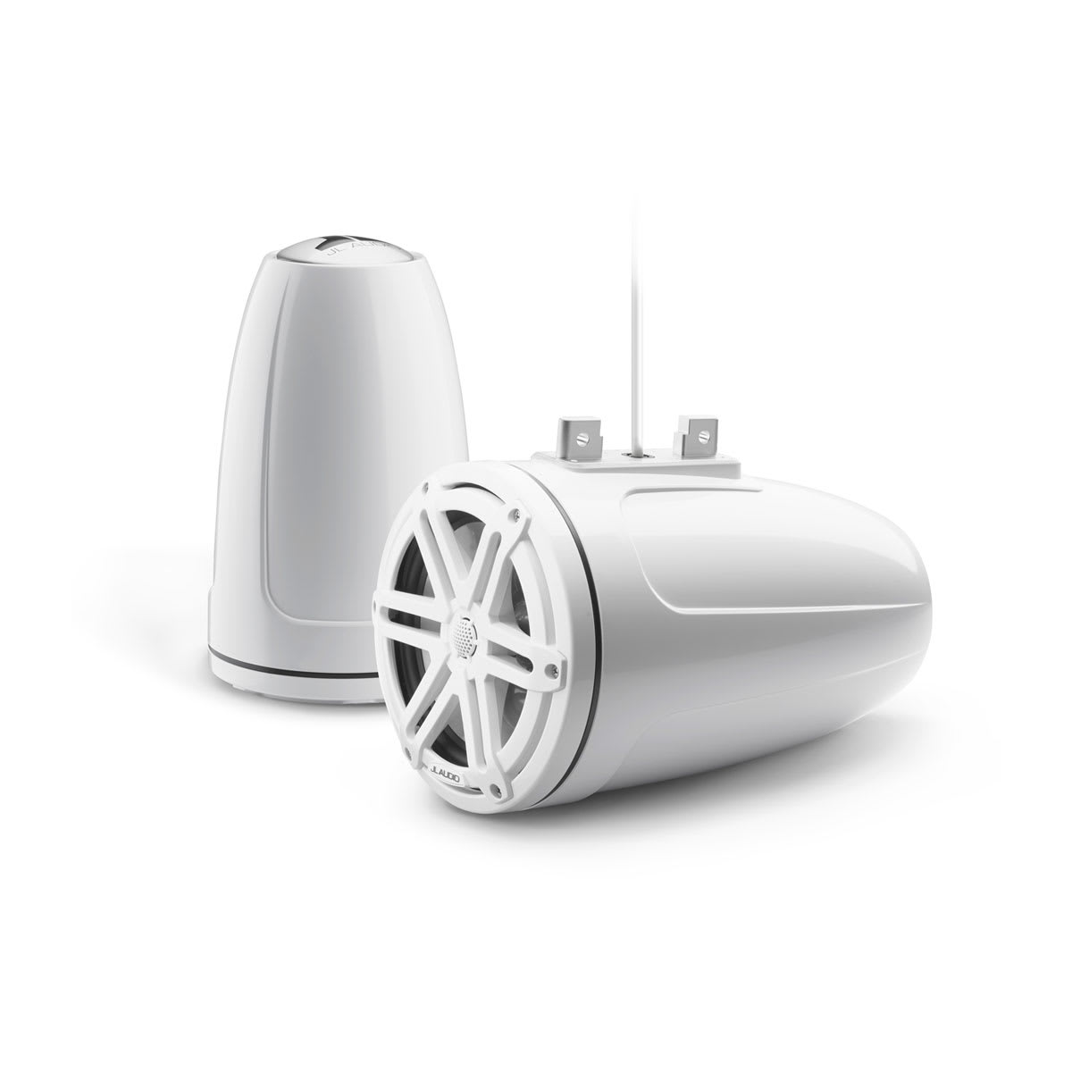 JL Audio® M3 Enclosed Tower Speakers 7.7" with White Sport Grille (M3-770ETXv3-Gw-S-Gw)
