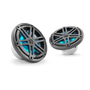 JL Audio® M3 Marine Speakers 7.7" with LED and  Gray Sport Grille (M3-770X-S-Gm-i)