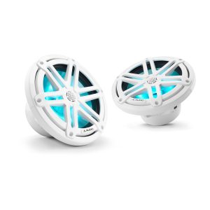 JL Audio® M3 Marine Speakers 7.7" with LED and  White Sport Grille (M3-770X-S-Gw-i)