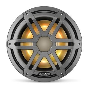 JL Audio® M3 Marine Subwoofer 10" with LED and Gray Sport Grille (M3-10IB-S-Gm-i-4)