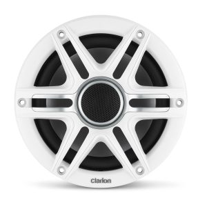 Clarion® CMSP Marine Speakers 6.5" with White and Gray Sport Grille (CMSP-651-SWG)