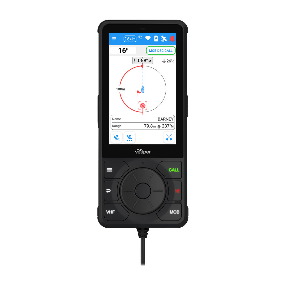 Cortex™ H1 and H1P Handsets Tethered Handset - Image 5